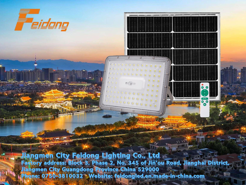 Outdoor Solar LED Flood Lamp