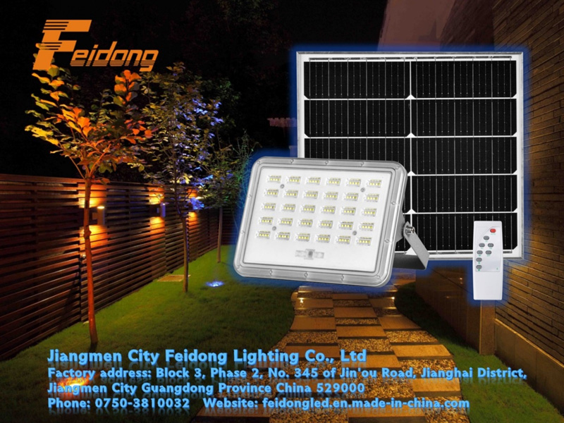 LED Solar Garden Flood Light